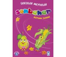 Sonbahar Boyama Zamanı - Sebzeler Meyveler - Gökhan Gülkan - Timaş Çocuk