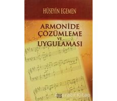 Armonide Çözümleme ve Uygulaması - Hüseyin Egemen - Özgür Yayınları