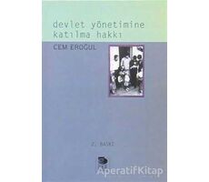 Devlet Yönetimine Katılma Hakkı - Cem Eroğul - İmge Kitabevi Yayınları