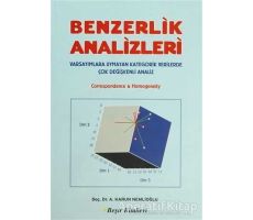 Benzerlik Analizleri - A. Karun Nemlioğlu - Beşir Kitabevi