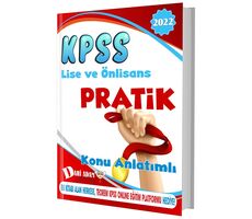 Dahi Adam 2022 KPSS Lise Ön Lisans Genel Yetenek Genel Kültür Pratik Konu Anlatımlı Tek Kitap