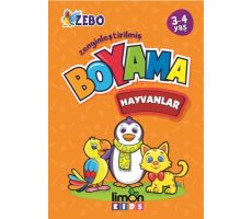 3-4 Yaş Zenginleştirilmiş Boyama - Hayvanlar - Kolektif - limonKIDS