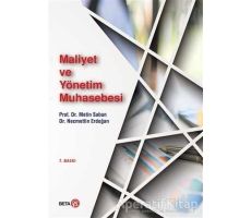 Maliyet ve Yönetim Muhasebesi - Necmettin Erdoğan - Beta Yayınevi