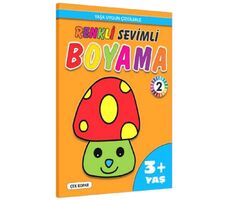 Renkli Sevimli Boyama 2 3+ Yaş - Kolektif - Pinokyo Yayınları