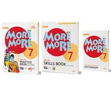 Kurmay ELT More and More English 7 Practice Book + Skills Book + Dictionary (3 Kitap Set)