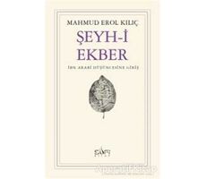 Şeyh-i Ekber İbn Arabi Düşüncesine Giriş - Mahmud Erol Kılıç - Sufi Kitap