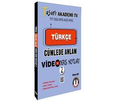 DGS Türkçe Cümlede Anlam Video Ders Notları - 2 - Gizem Şen - Tasarı Yayıncılık