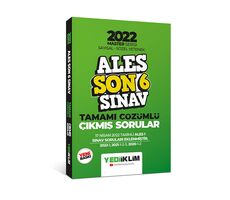 Yediiklim 2022 Ales Master Serisi Sayısal Sözel Yetenek Son 6 Sınav Tamamı Çözümlü Çıkmış Sorular