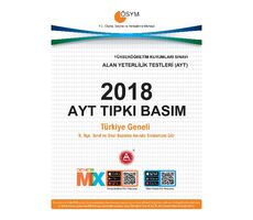 A Yayınları 2018 YKS AYT Tıpkı Basım Çıkmış Sorular