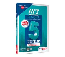 Sınav AYT Eşit Ağırlık Çözümlü 5 Deneme (Kampanyalı)