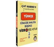 Türkçe Cümlede Analitik Video Ders Notları 3 - Kolektif - Tasarı Yayıncılık