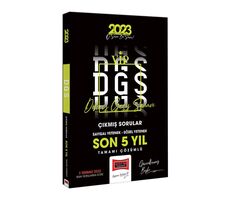 Yargı 2023 DGS Son 5 Yıl Tamamı Çözümlü Çıkmış Sınav Soruları