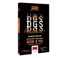Yargı 2023 DGS Son 3 Yıl Tamamı Çözümlü Çıkmış Sınav Soruları