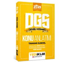 Yediiklim 2023 Prestij Serisi DGS Sözel Yetenek Konu Anlatımı