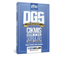 Yediiklim 2023 DGS Tamamı Çözümü Son 7 Yıl Çıkmış Sorular