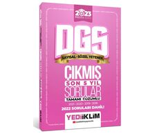 Yediiklim 2023 Prestij Serisi DGS Tamamı Çözümlü Son 5 Yıl Çıkmış Sorular