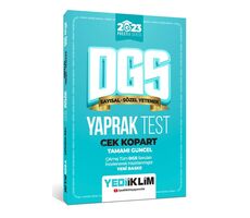 Yediiklim 2023 DGS Çek Kopart Yaprak Test