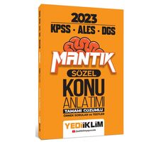 Yediiklim 2023 KPSS-ALES-DGS Sözel Mantık Konu Anlatımı