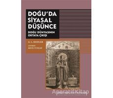 Doğuda Siyasal Düşünce - G. L. Seidler - Tarih Vakfı Yurt Yayınları