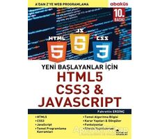 Yeni Başlayanlar İçin HTML5, CSS3 ve Javascript - Fahrettin Erdinç - Abaküs Kitap