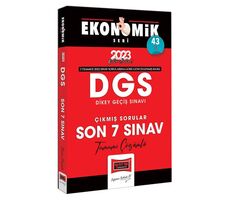 Yargı 2023 DGS Ekonomik Seri Tamamı Çözümlü Son 7 Yıl Çıkmış Sınav Soruları