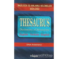 Thesaurus Dictionary Of Synonyms İngilizce Eş Anlamlı Kelimeler Sözlüğü