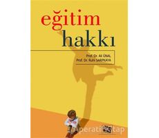 Eğitim Hakkı - Ruhi Sarpkaya - Anı Yayıncılık