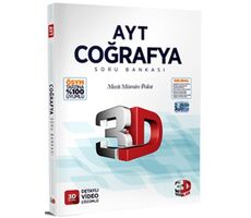 AYT Coğrafya Tamamı Video Çözümlü Soru Bankası 3D Yayınları