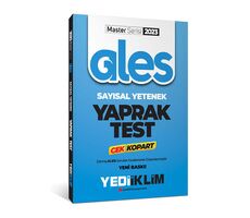 Yediiklim 2023 Master Serisi Ales Sayısal Yetenek Çek Kopart Yaprak Test