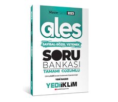 Yediiklim 2023 Master Serisi Ales Sayısal- Sözel Yetenek Tamamı Çözümlü Soru Bankası