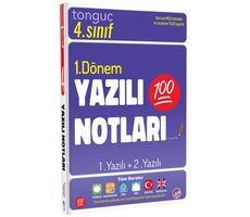 Tonguç Akademi 4. Sınıf Yazılı Notları 1. Dönem 1 ve 2. Yazılı