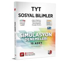 TYT Sosyal Bilimler Simülasyon 15 Deneme Video Çözümlü 3D Yayınları