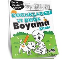 EAG Çocuklar ve Doğa Boyama Kitabı 4-6 Yaş - Kolektif - Niha Çocuk