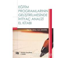 Eğitim Programlarının Geliştirilmesinde İhtiyaç Analizi El Kitabı