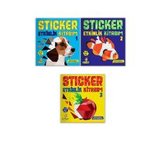 Yükselen Zeka 4-10 Yaş Sticker Etkinlik Kitabım (3 Kitap Set)