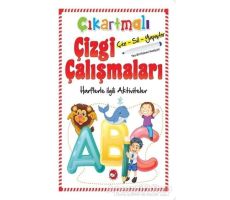 Çıkartmalı Çizgi Çalışmaları - Harflerle İlgili Aktiviteler - Kolektif - Beyaz Balina Yayınları