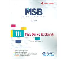 Eğitim Vadisi 11.Sınıf Türk Dili ve Edebiyatı Güncel MSB Modüler Soru Bankası