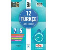 8.Sınıf 12 Türkçe Denemeleri Nego Yayınları