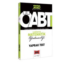 Yargı 2023 KPSS ÖABT İlköğretim Matematik Öğretmenliği Çek Kopart Yaprak Test