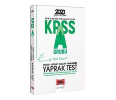 Yargı 2023 KPSS A Grubu Tüm Dersler Yaprak Test
