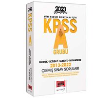 Yargı 2023 KPSS A Grubu Hukuk - İktisat - Maliye - Muhasebe 2013-2022 Çıkmış Sorular ve Çözümleri