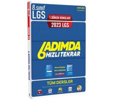 Tonguç Akademi 2023 8. Sınıf LGS 1. Dönem Tüm Dersler 6 Adımda Hızlı Tekrar