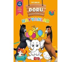 Doru Etkinlik ve Boyama - Hayvanlar - Kolektif - Yediveren Çocuk