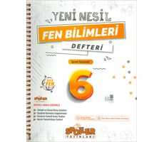 6.Sınıf Fen Bilimleri Yeni Nesil Defteri Spoiler Yayınları