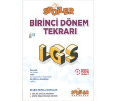 8.Sınıf LGS Tüm Dersler 1.Dönem Tekrarı Spoiler Yayınları