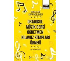 Ortaokul Müzik Dersi Öğretmen Kılavuz Kitapları Örneği