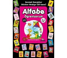 Stickerlı 3+4 Yaş Alfabe Öğreniyorum - Pedagog Afife Çoruk - Beyaz Panda Yayınları