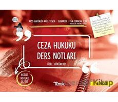 Ceza Hukuku Ders Notları - Özel Hükümler - Kolektif - Temsil Kitap