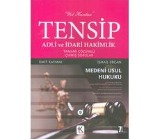 Tensip 9 Medeni Usul Hukuku Çözümlü Çıkmış Sorular Kuram Kitap