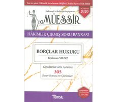 Temsil Kitap MÜESSİR Borçlar Hukuku Adli-İdari Hakimlik Çıkmış Soru Bankası